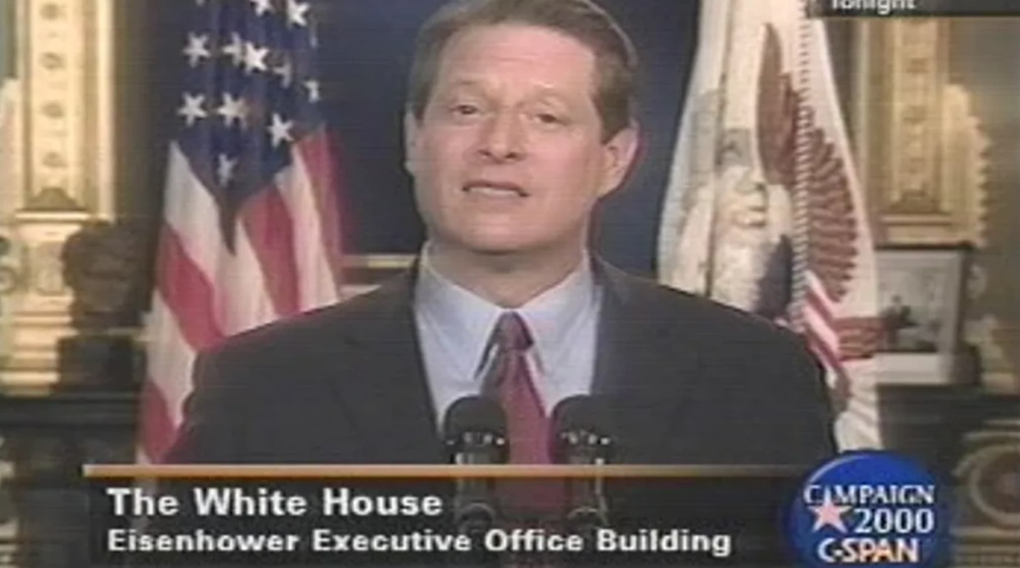 al gore concession speech - The White House Eisenhower Executive Office Building Campaign 2000 CSpan